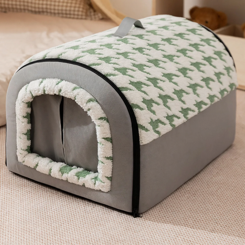 Enclosed dog tent, four seasons, PP cotton