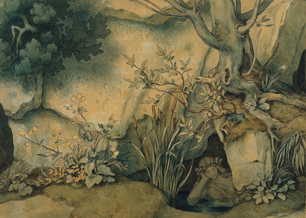 Die schöne Melusine I Fontes Melusinae Der Brunnen der Melusina 1869