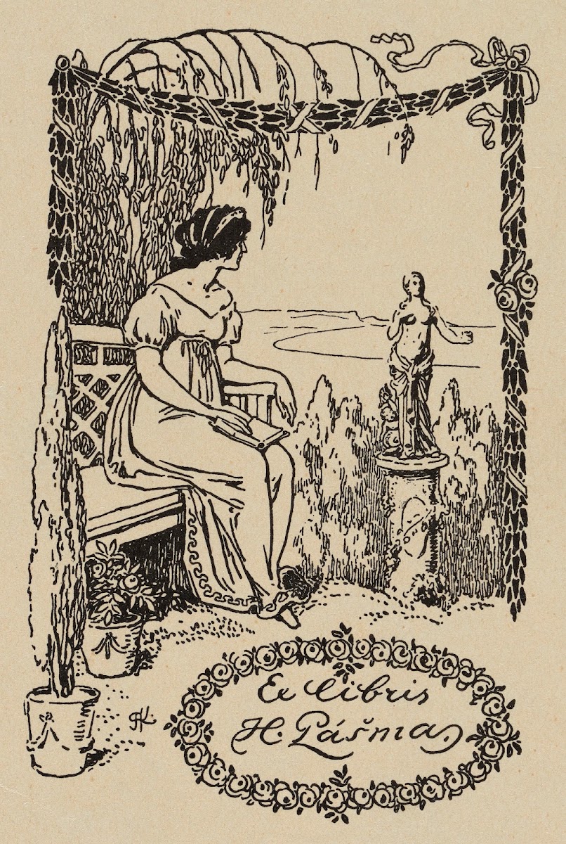Bookplate of H Pašma 1900