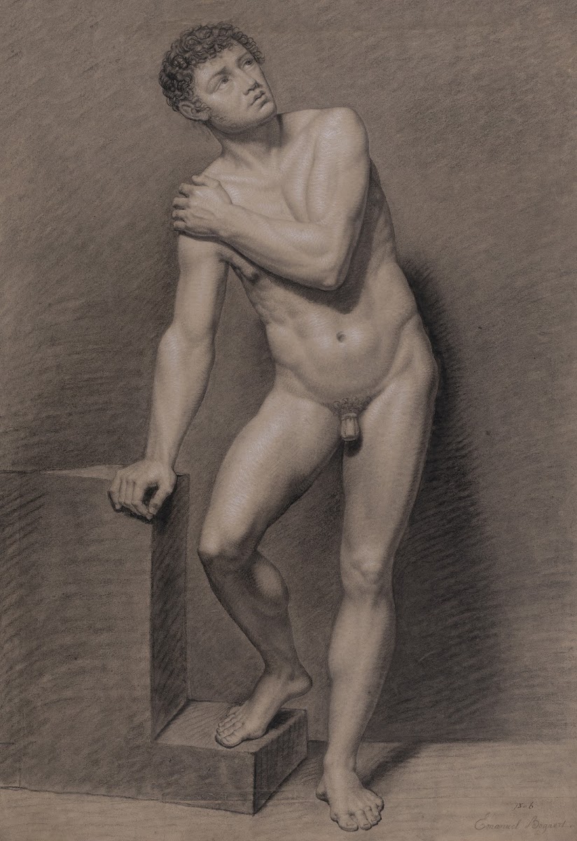 Standing male nude 1806