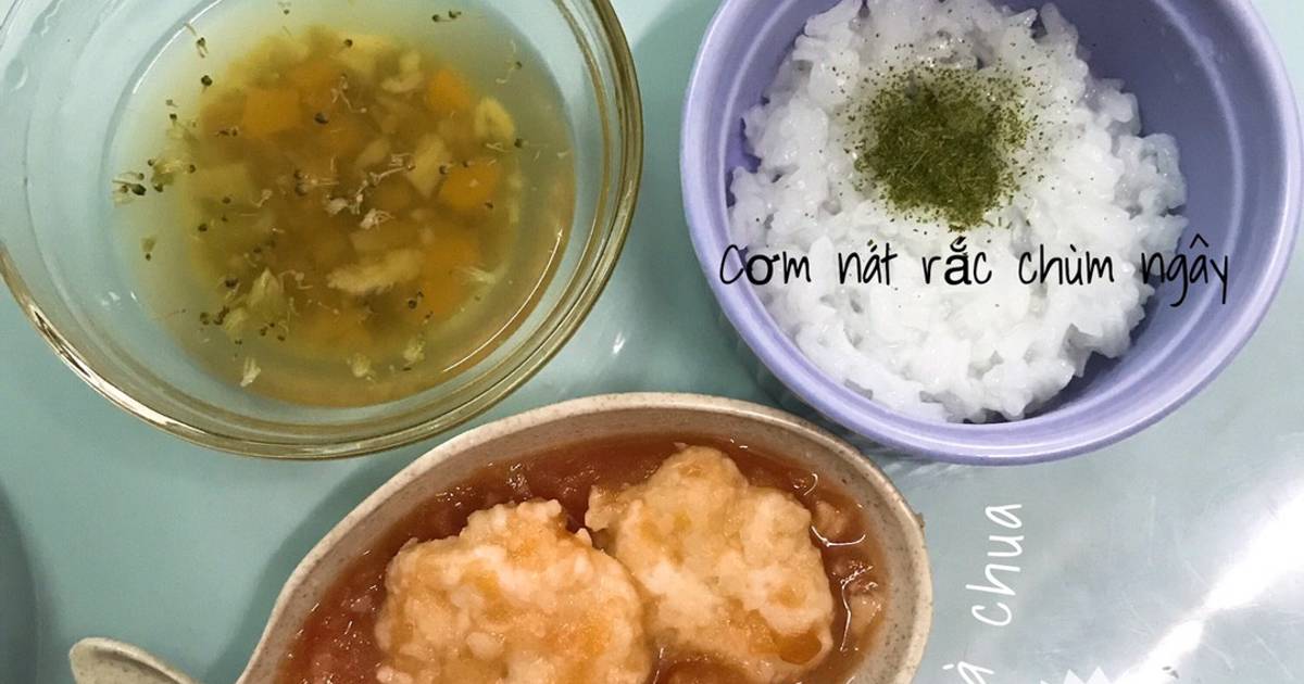Chả tôm đậu ngự sốt cà chua