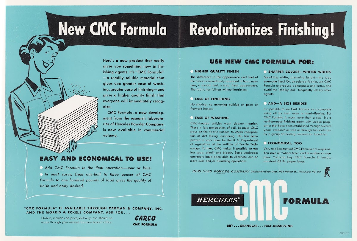 New CMC Formula Revolutionizes Finishing 1952