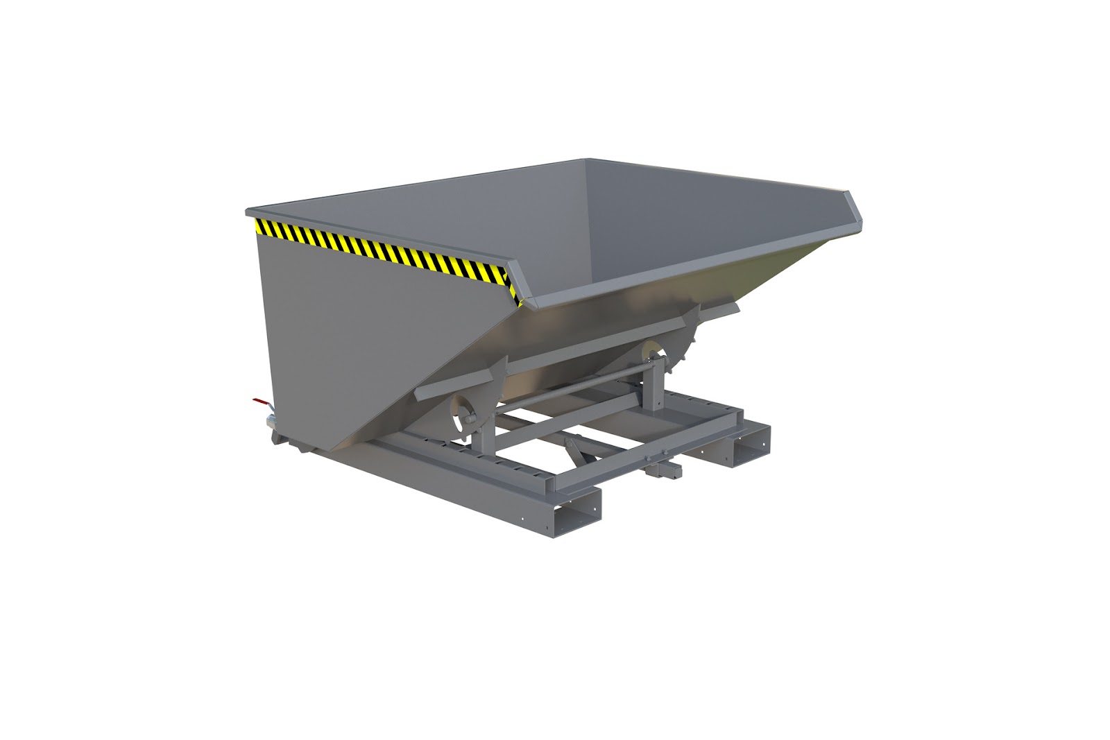Spaander-kiepcontainer S4A 900, gelakt, Muisgrijs