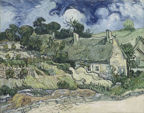 Thatched Cottages at Cordeville 1890