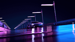 McLaren 570S Cyberpunk City Drift GIF