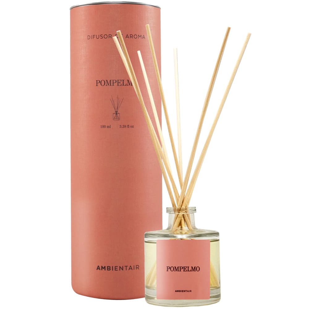 Difusor de varillas Ambientair™ Colors aroma Pompelmo 100 mL color salmón