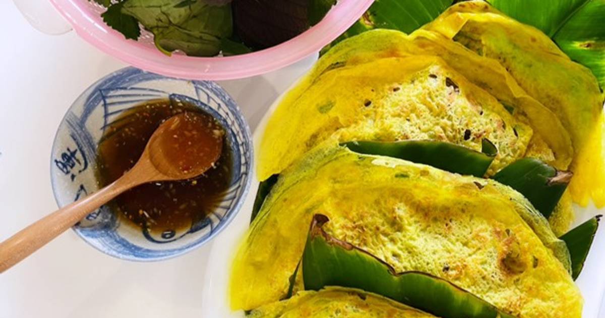 Bánh xèo nhanh gọn ngày mưa với chảo không dính