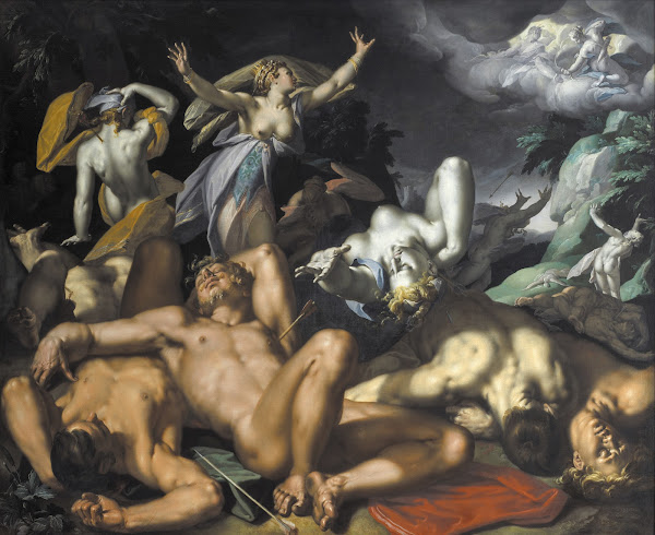 Apollo and Diana Punishing Niobe by Killing her Children 1591