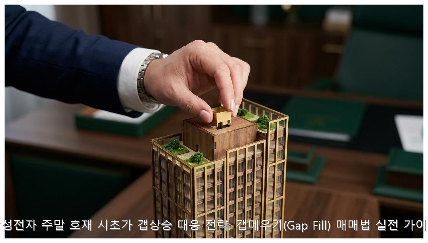 삼성전자 주말 호재 시초가 갭상승 대응 전략: 갭메우기(Gap Fill) 매매법 실전 가이드 핵심 안내 및 분석 인포그래픽 (5)