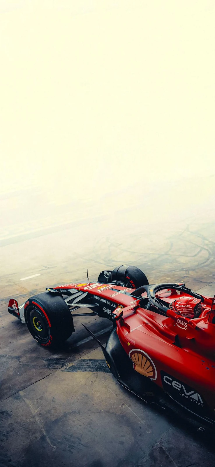 Scuderia Ferrari F1 Car Ready - Motorsport Photography Full HD iPhone Wallpaper (1080x2340)