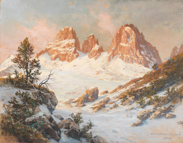Langkofelgruppe seen from the Pordoijoch