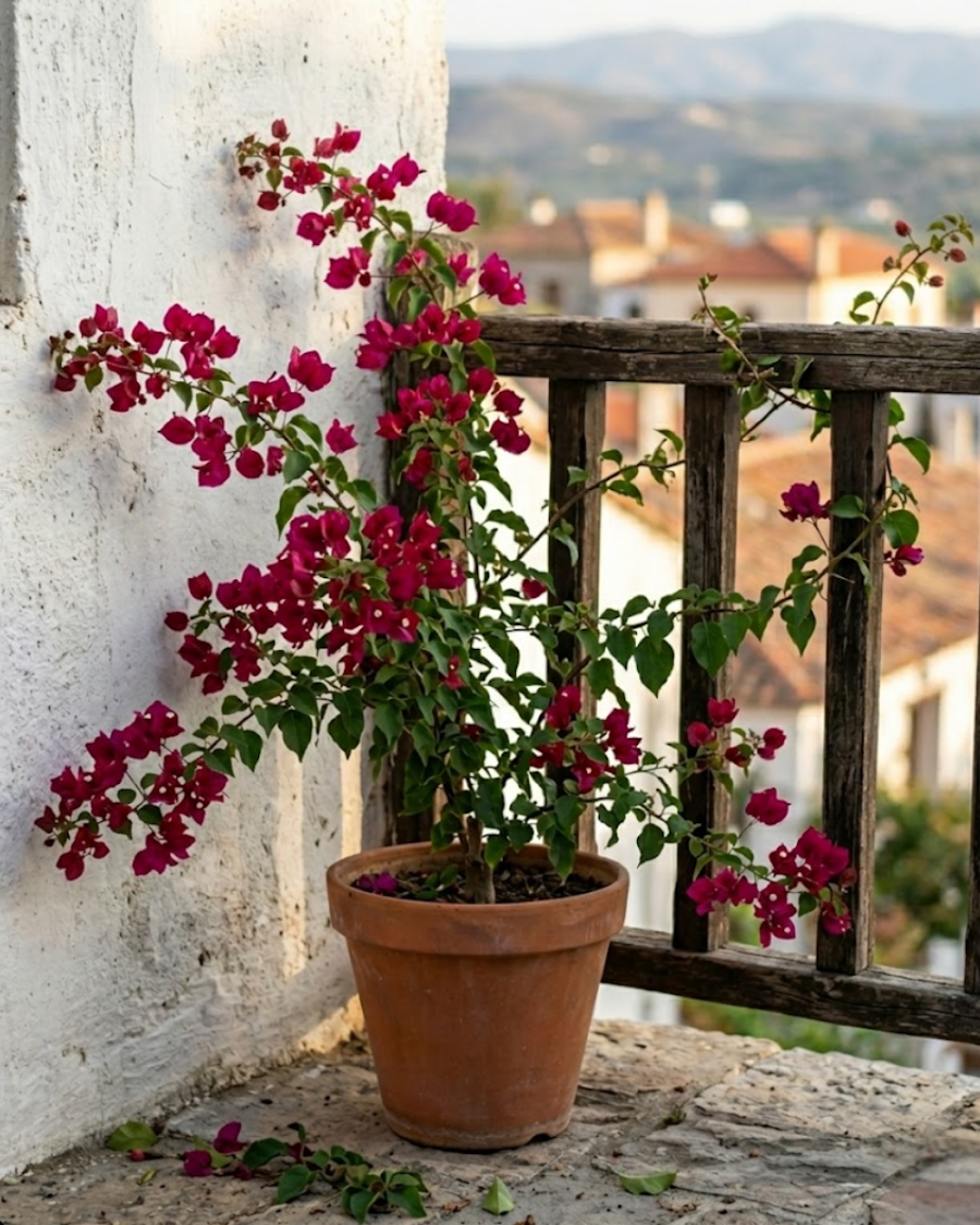 Imported Chocolate Pink Bougainvillea Plant — view 4
