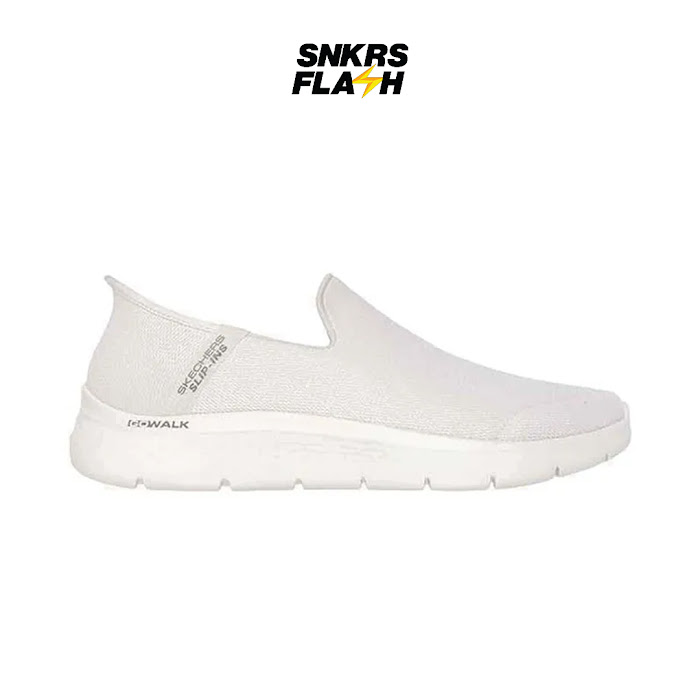 SKECHERS GO WALK FLEX WHITE NATURAL - Size 44