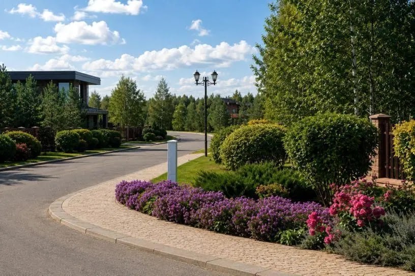 Благоустроенная дорога Emerald Village