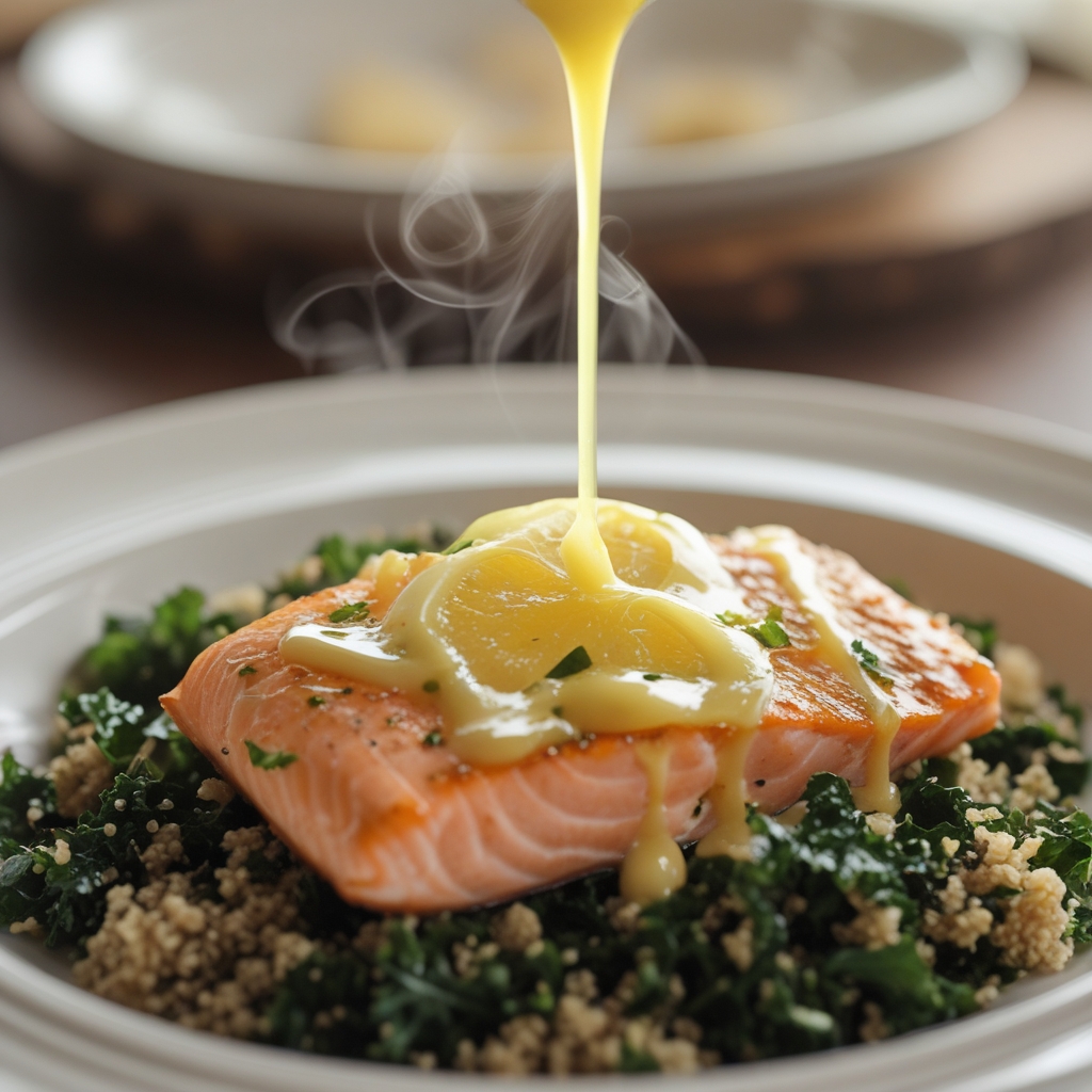 Coconut‑Tahini Salmon Power Bowl with Kale & Quinoa