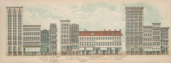 Broadway West Side Chambers to Thomas St 1899