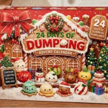 Christmas Advent Calendar with sensory decorative figures