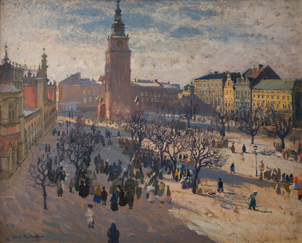 Main Market Square in Krakow 1903