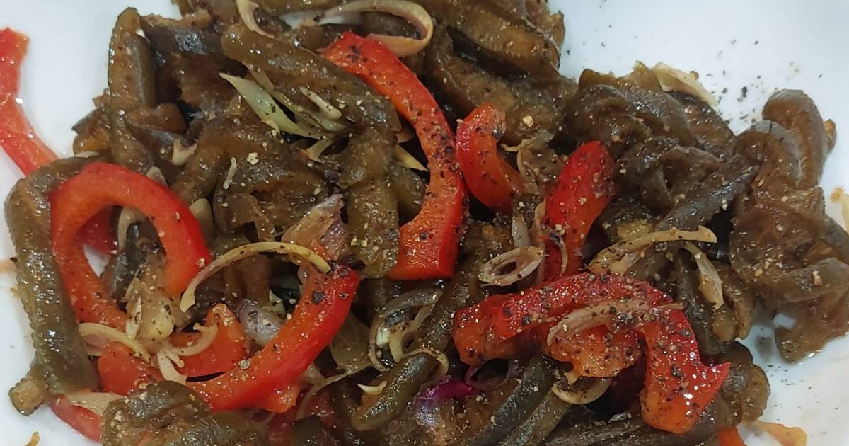 Tảo xoắn Chi Lê xào sả, ớt