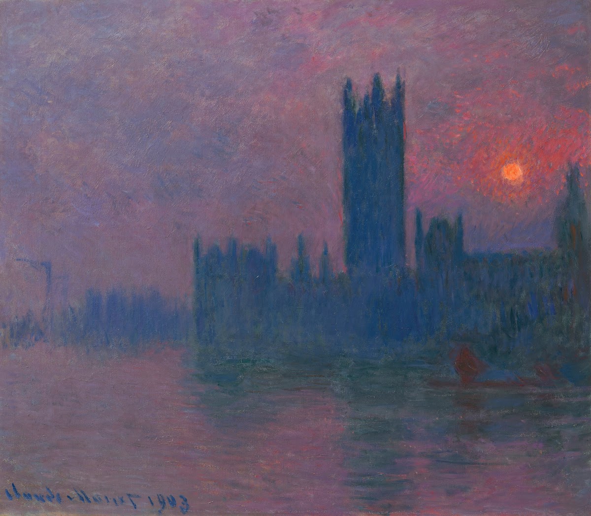 Le Parlement soleil couchant 1900 1903