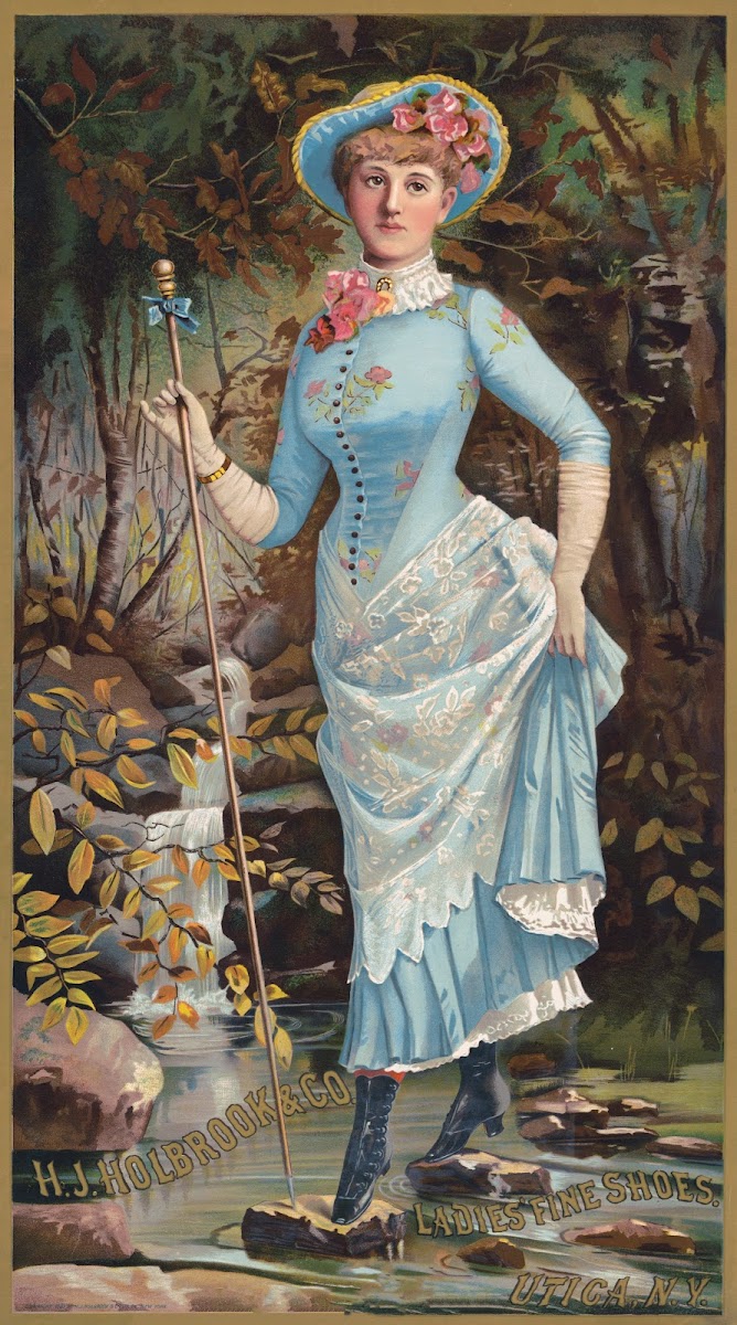 HJ Holbrook  Co ladies fine shoes 1885