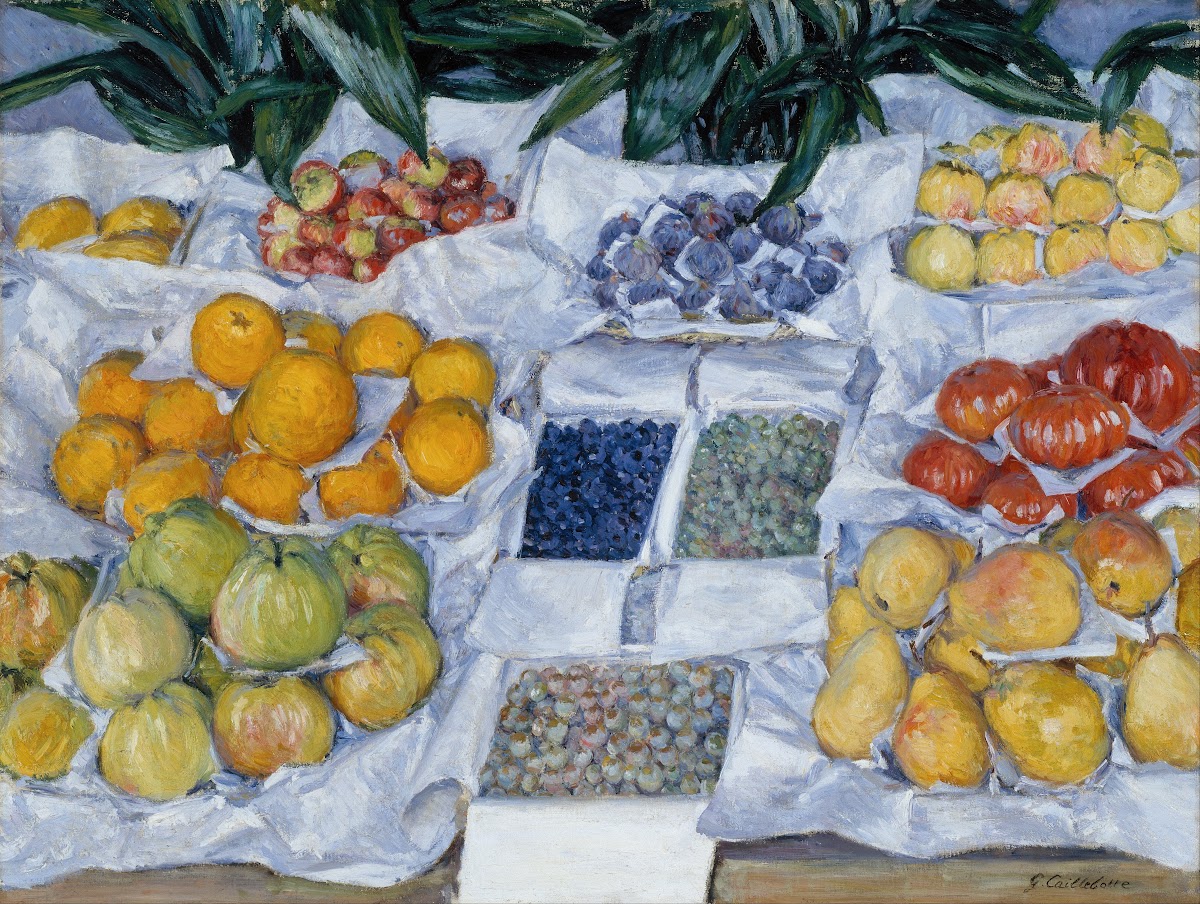 Fruit Displayed on a Stand circa 1881