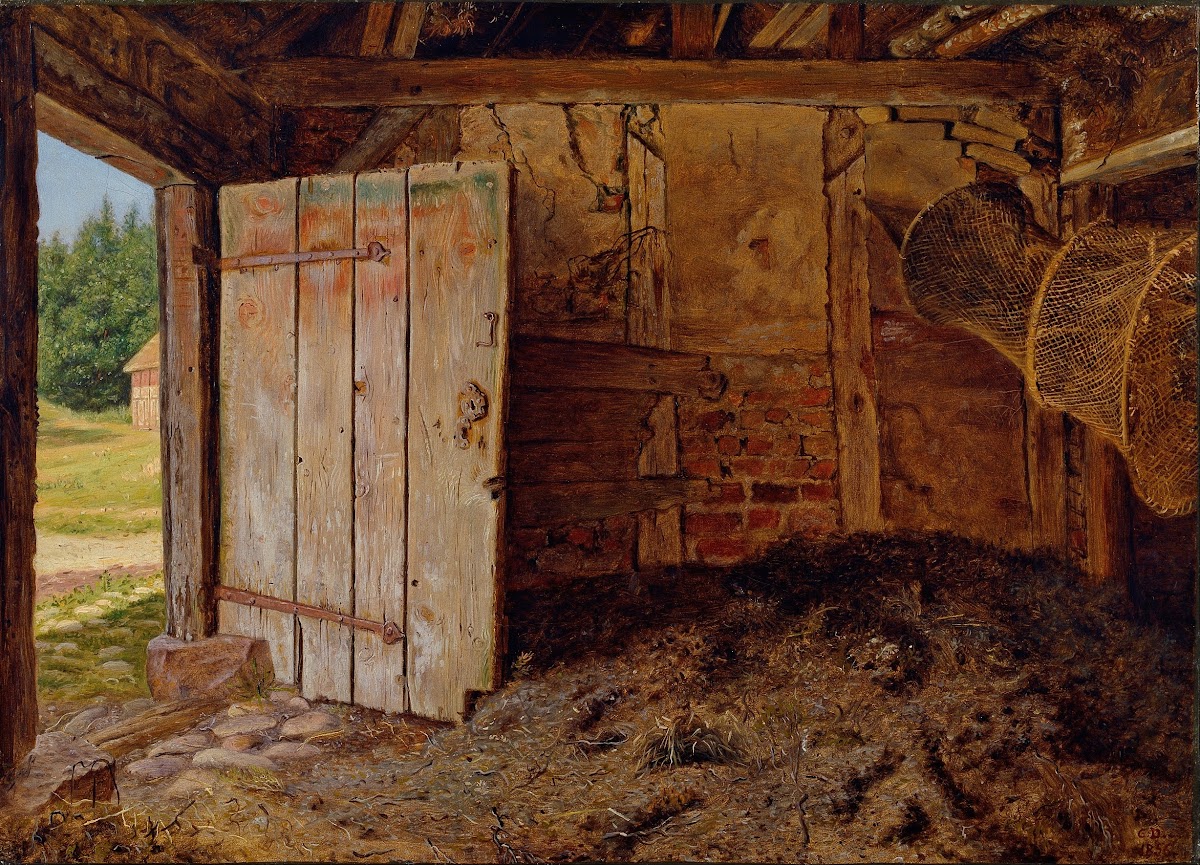 Outhouse interior 1856