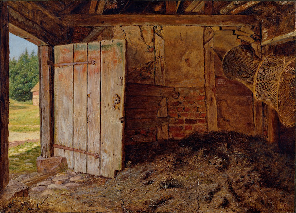 Outhouse interior 1856