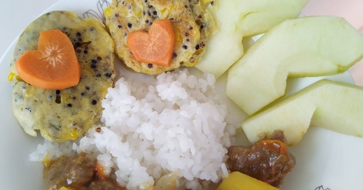Bò nấu khoai tây - Bánh quinoa bắp ngọt