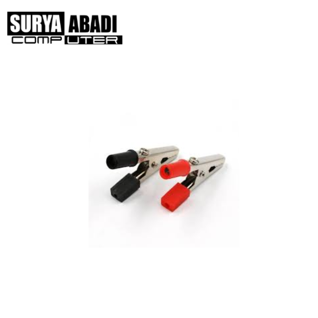 JEPIT BUAYA MERAH-HITAM [SEPASANG]