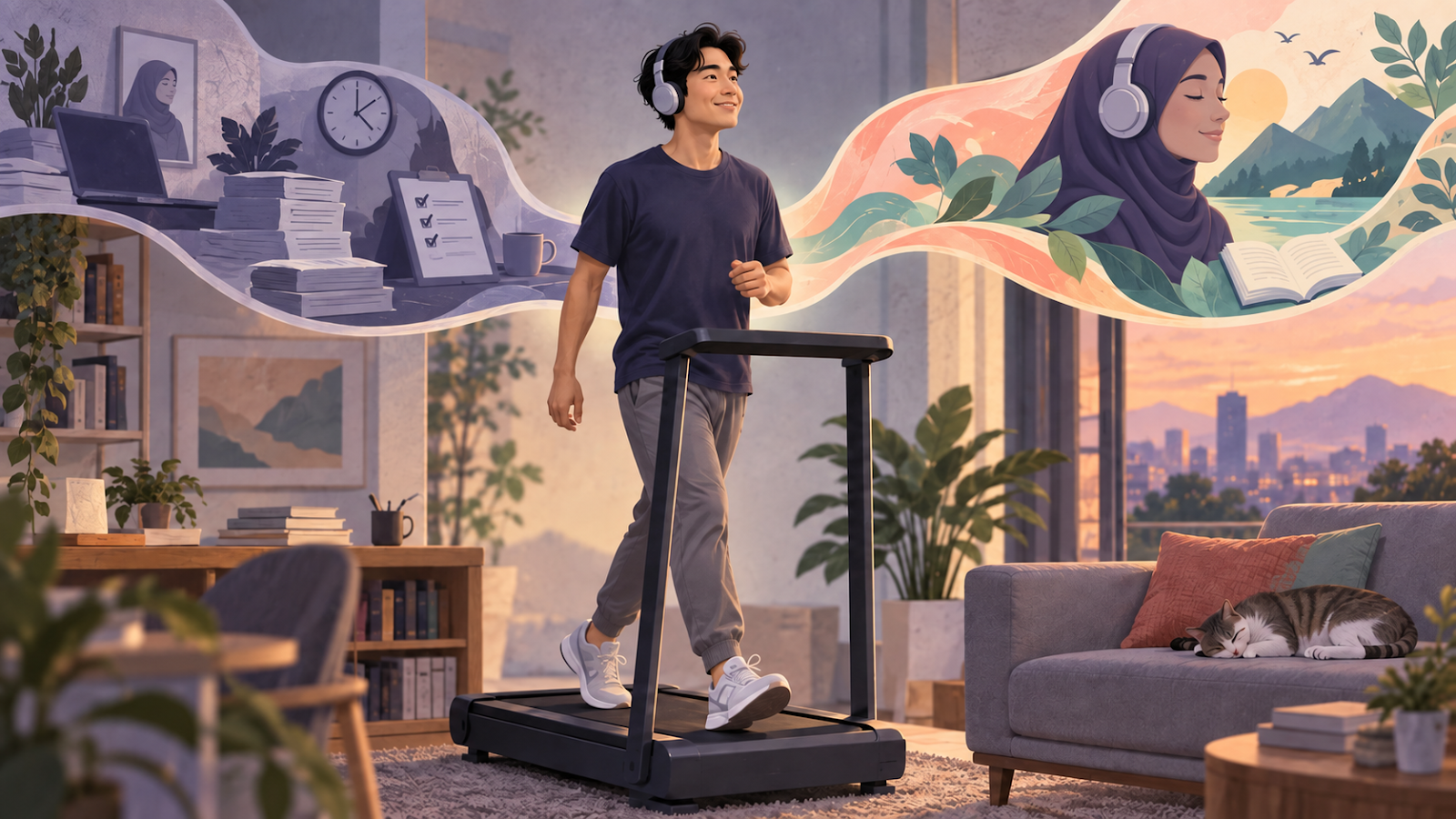 Ilustrasi pendamping materi Gabungkan Kewajiban dengan Hal yang Dinikmati