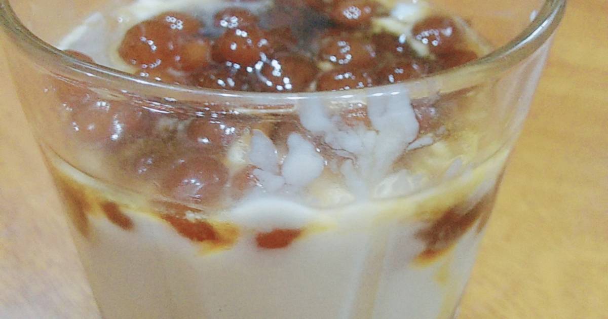 Sữa chua trân châu đuờng đen
