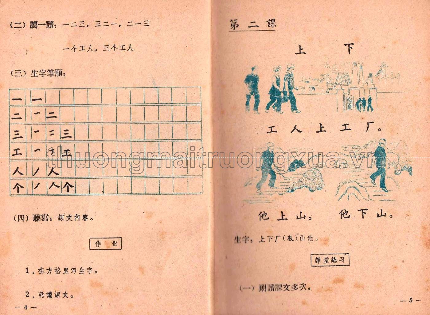 Ngữ văn Hoa ngữ lớp 1 (1984) - Trang 4