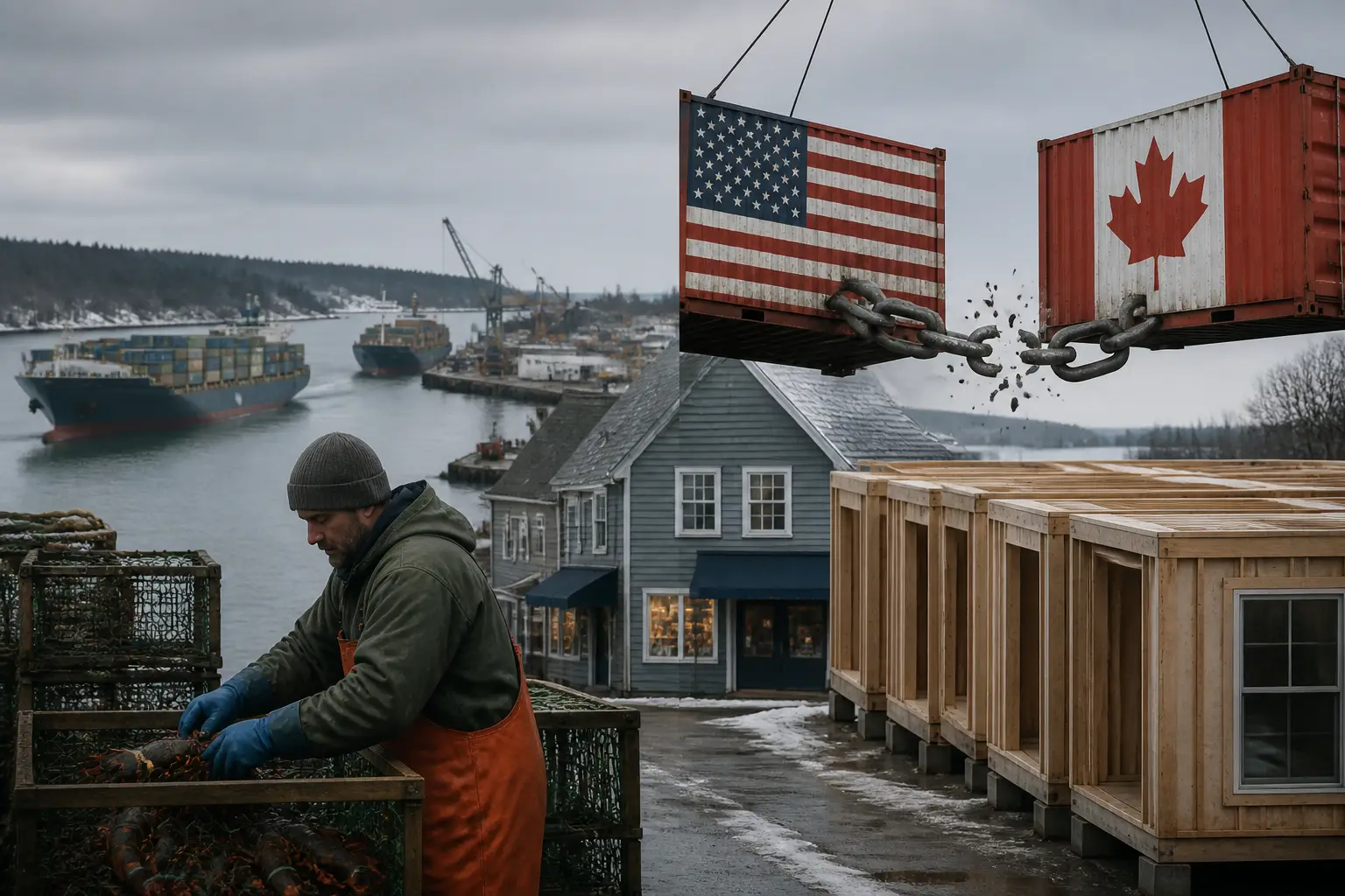 Editorial image for Maine voters face economic strain from Trump's trade war with Canada