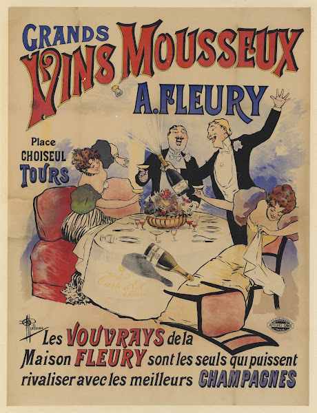 Grands vins mousseux A Fleury Place Choiseul Tours 1897