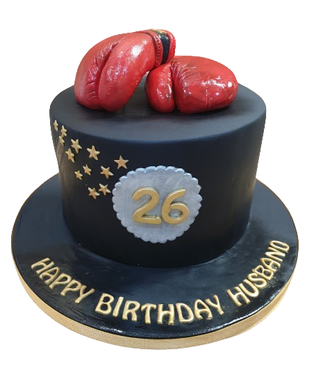 Boxing Gloves Birthday Cake CB-NC525