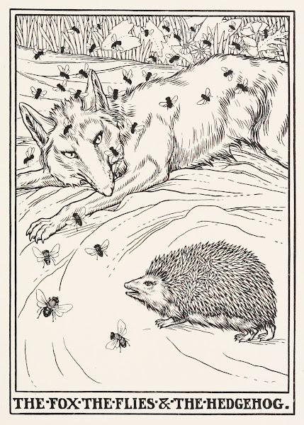 The Fox the Flies and the Hedgehog 1900