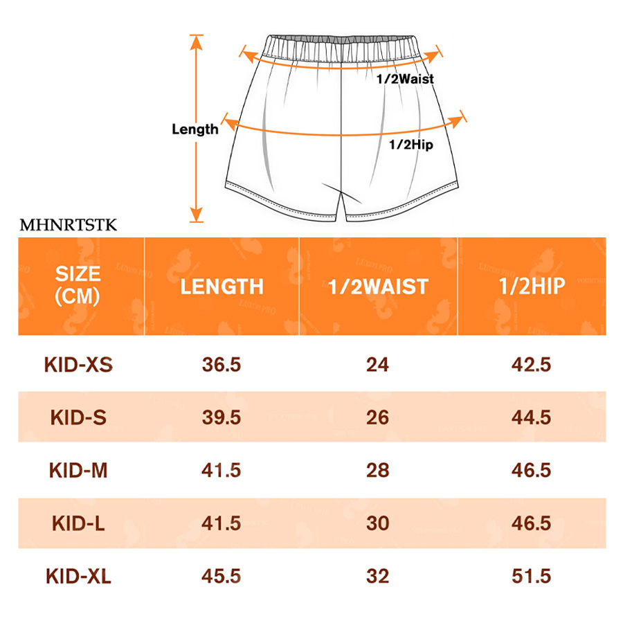 AOP MHN Kids beach shorts