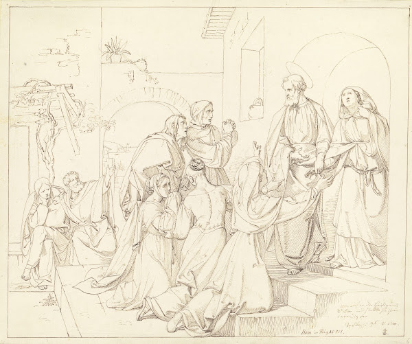 Erweckung der Tabitha durch Petrus 1829