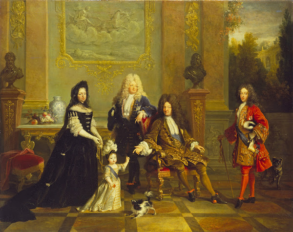 Madame de Ventadour with Louis XIV and his Heirs 1715   1720