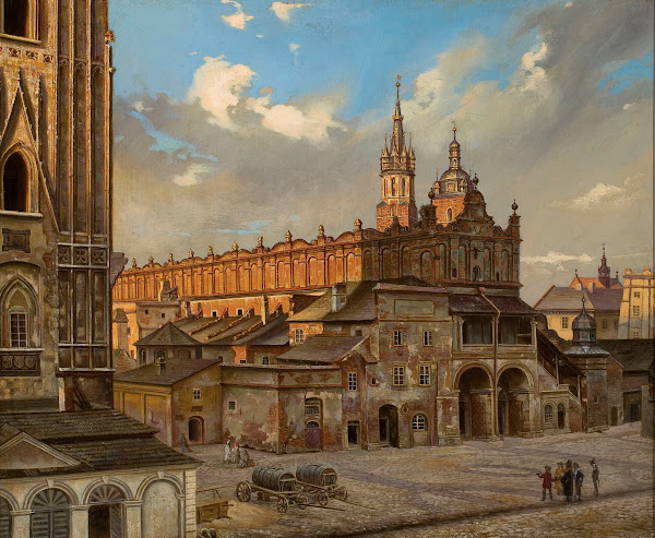 Sukiennice Cloth Hall in Kraków 1870