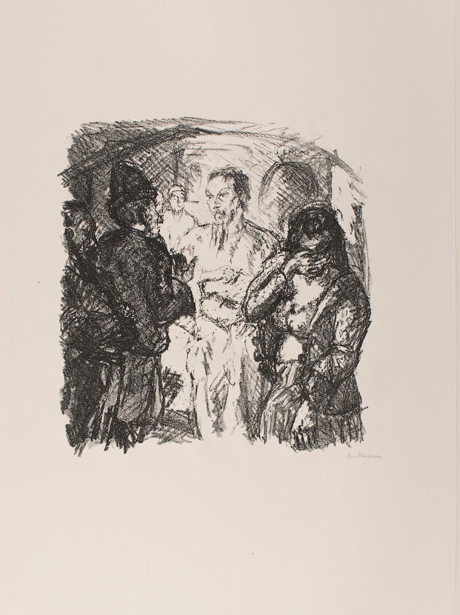 Christ and the Sinner plate 3 from the portfolio Six Lithographs to the New Test