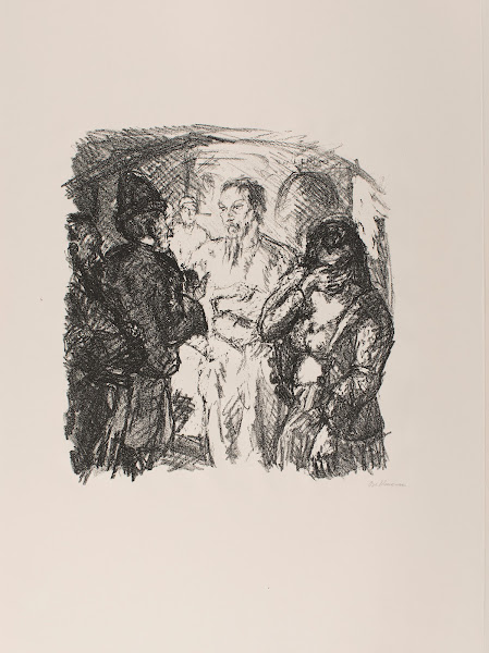 Christ and the Sinner plate 3 from the portfolio Six Lithographs to the New Test