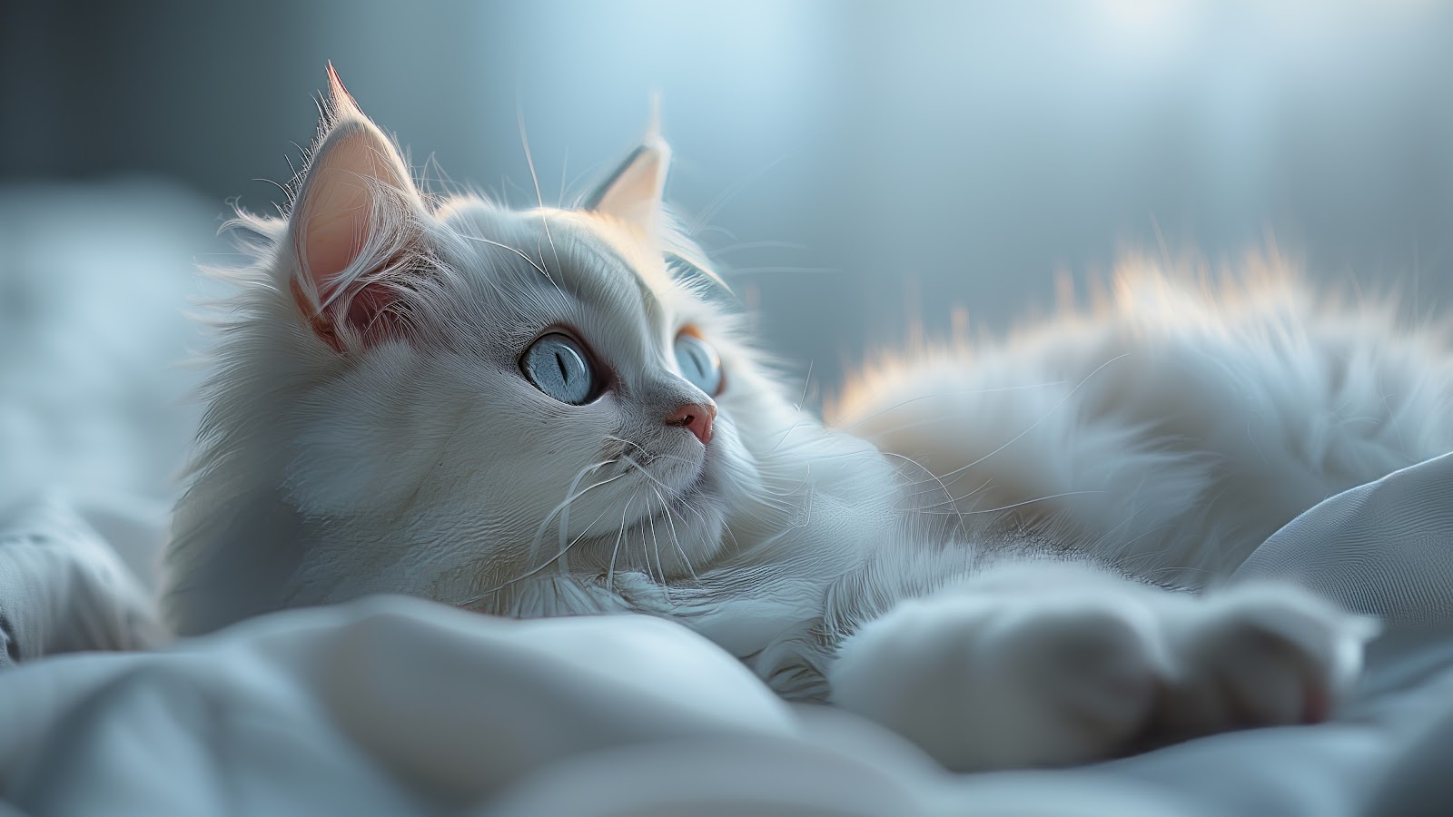 White Cat Wallpaper