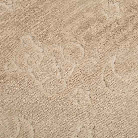 Children's blanket Twins Bear Hugs 100x80 (velour) beige