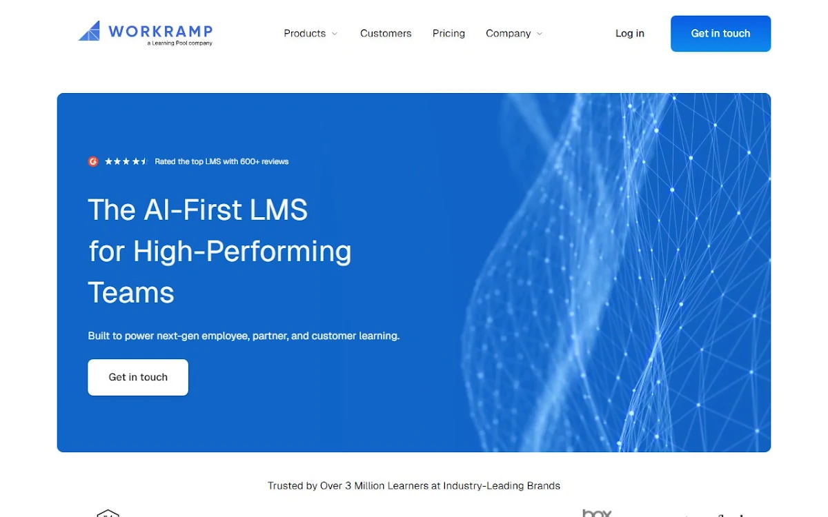Captura de WorkRamp LMS