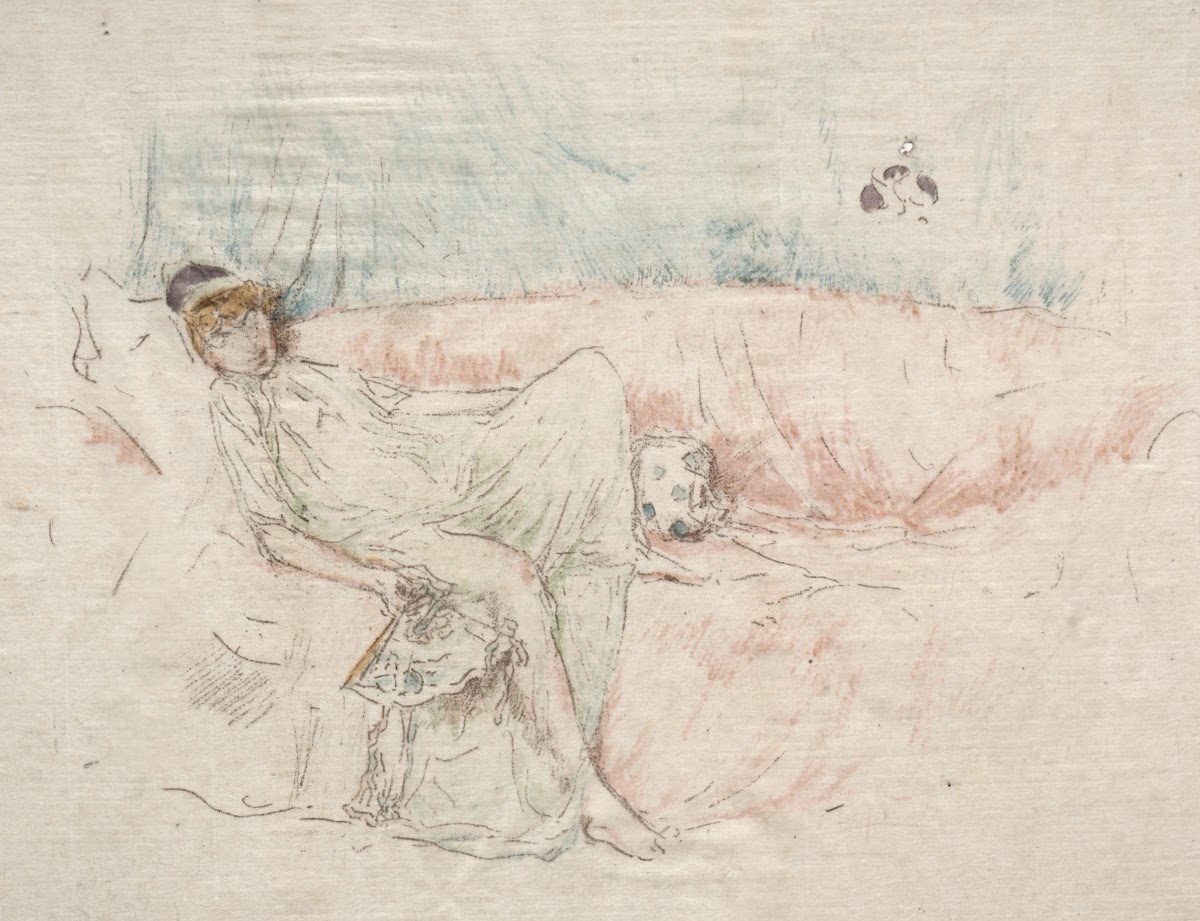 Draped Figure Reclining 1892