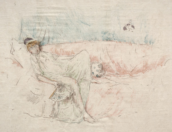 Draped Figure Reclining 1892