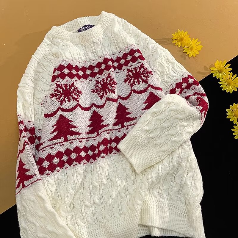Loose knit sweater in Japanese style