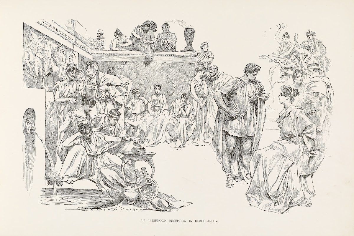 An afternoon  reception in Herculaneum 1896